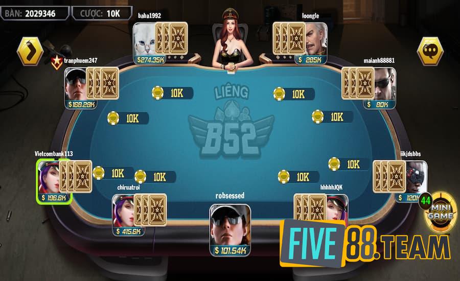 Cách tham gia game bài Liêng Five88 nhanh chóng